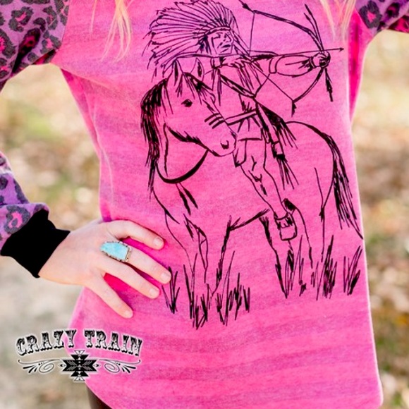 NEW Crazy Train NWT BOUTIQUE Sweatshirt Horse - Picture 3 of 10